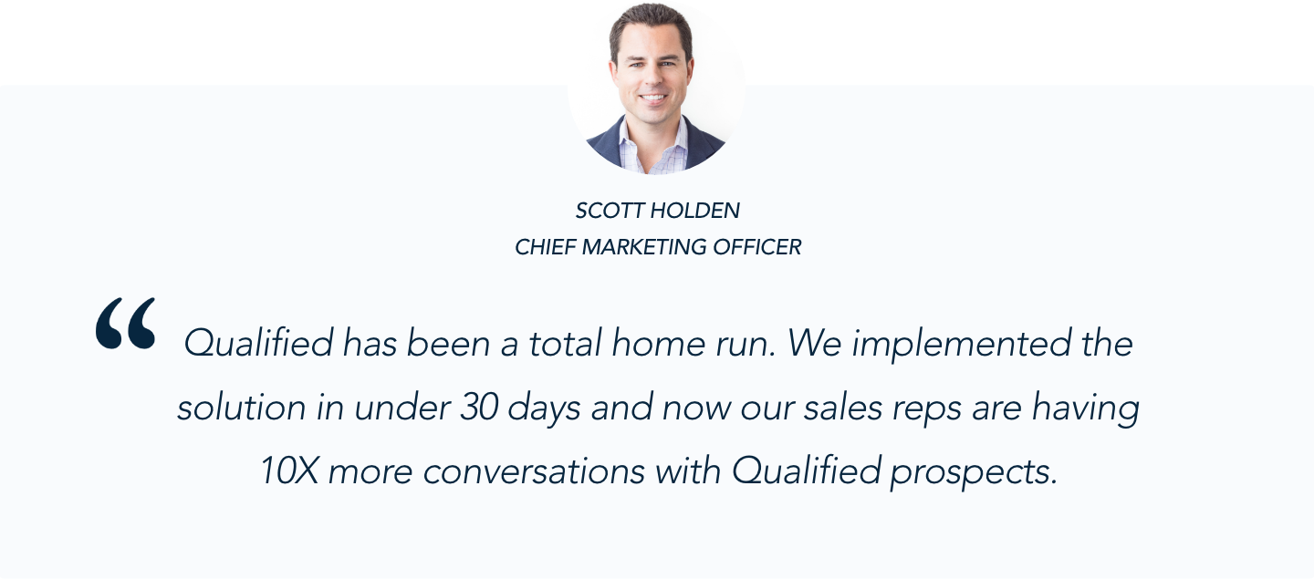 Thoughtspot CMO Scott Holden on Qualified's Conversational Marketing Solution