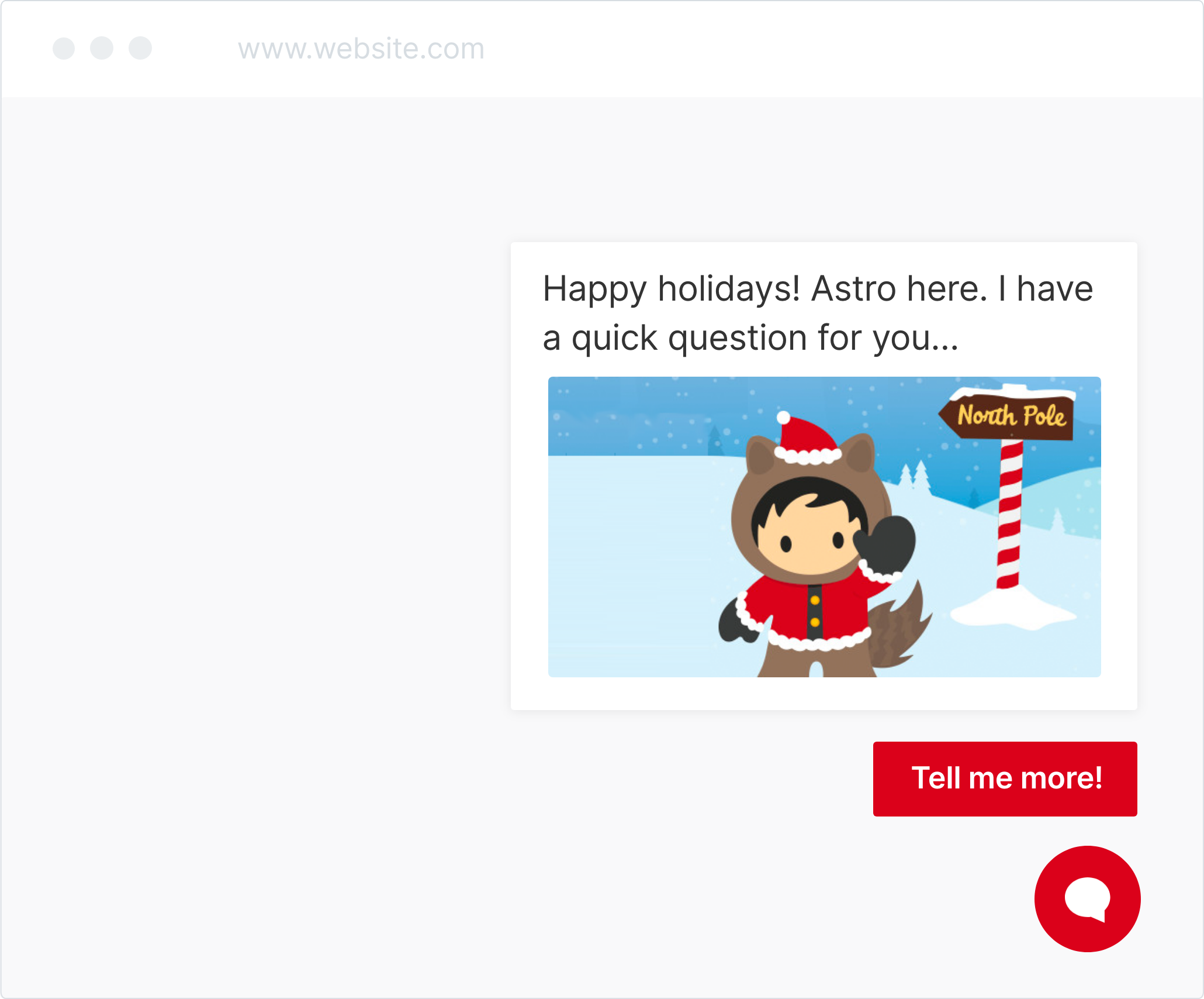 Use seasonal greetings, images, and GIFs in your Conversational Marketing program