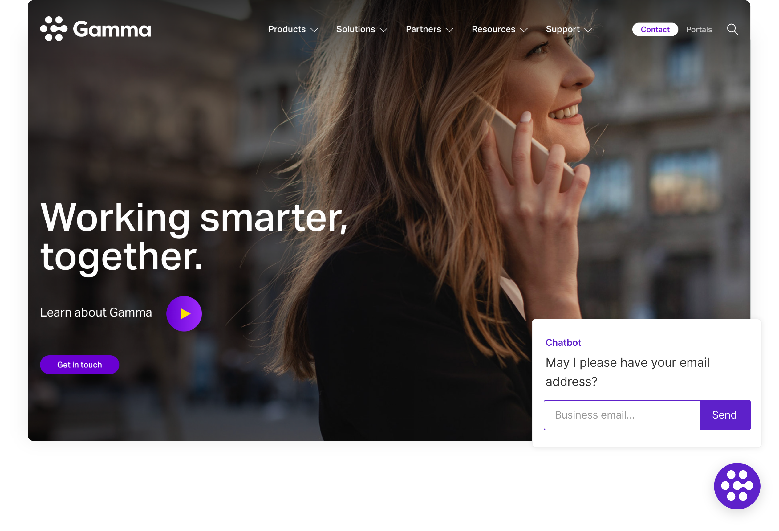 Gamma uses Qualified's Conversational Marketing platform to use Chatbots to engage website visitors and capture leads