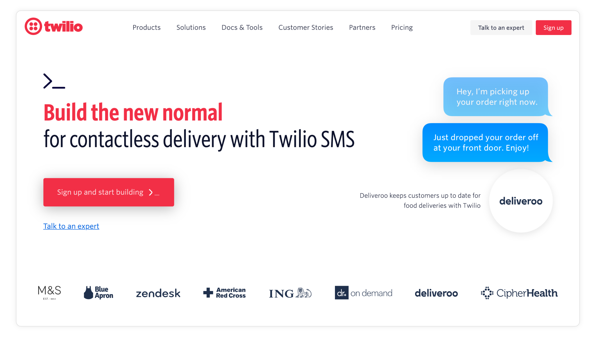 Twilio helps companies connect with customers in the new normal