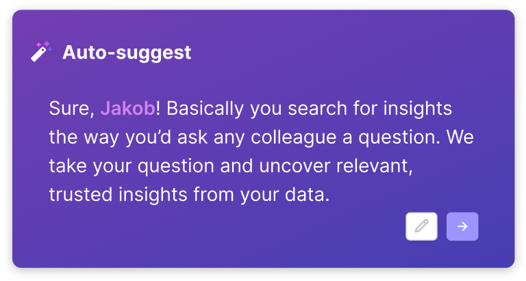 Auto-suggest AI